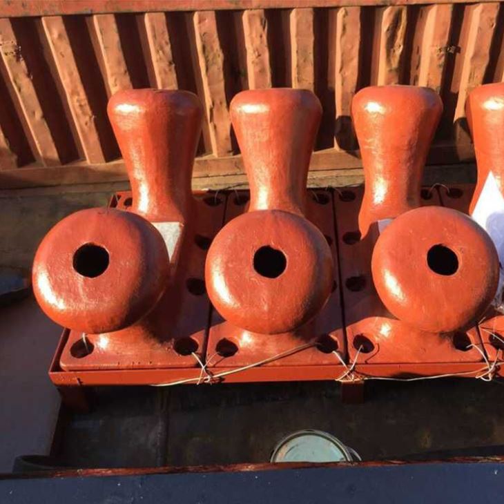 Mooring Bollards Kidney With Twin Horn Pillar Type